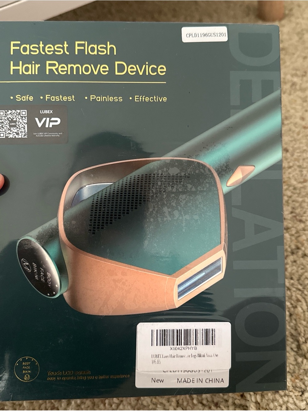 Fastest Flash Hair Remove Device - Teal & Rose Gold